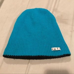 Reversible Neff Beanie Cyan/Black
